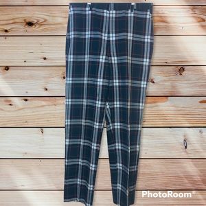 Men’s Vintage 60s trouser plaid pant 32 31 50s green blue red tapered straight